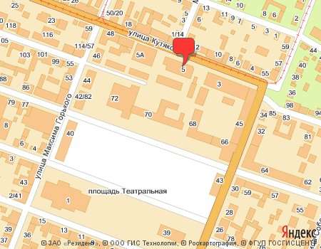Кутякова 103 карта